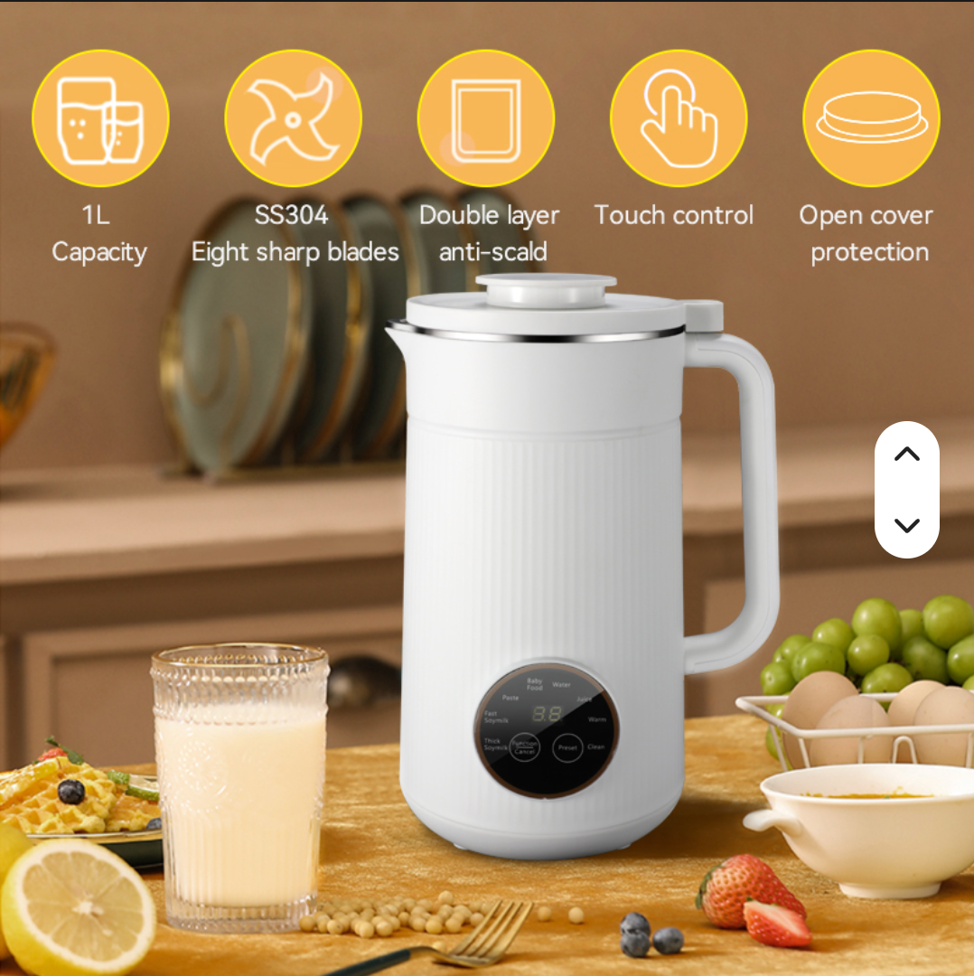 NutriBlend™ 8-in-1 Smart Nut Milk & Hot Soup Maker Bundle (Includes Free Recipe E-Book + $25 Gift Card)