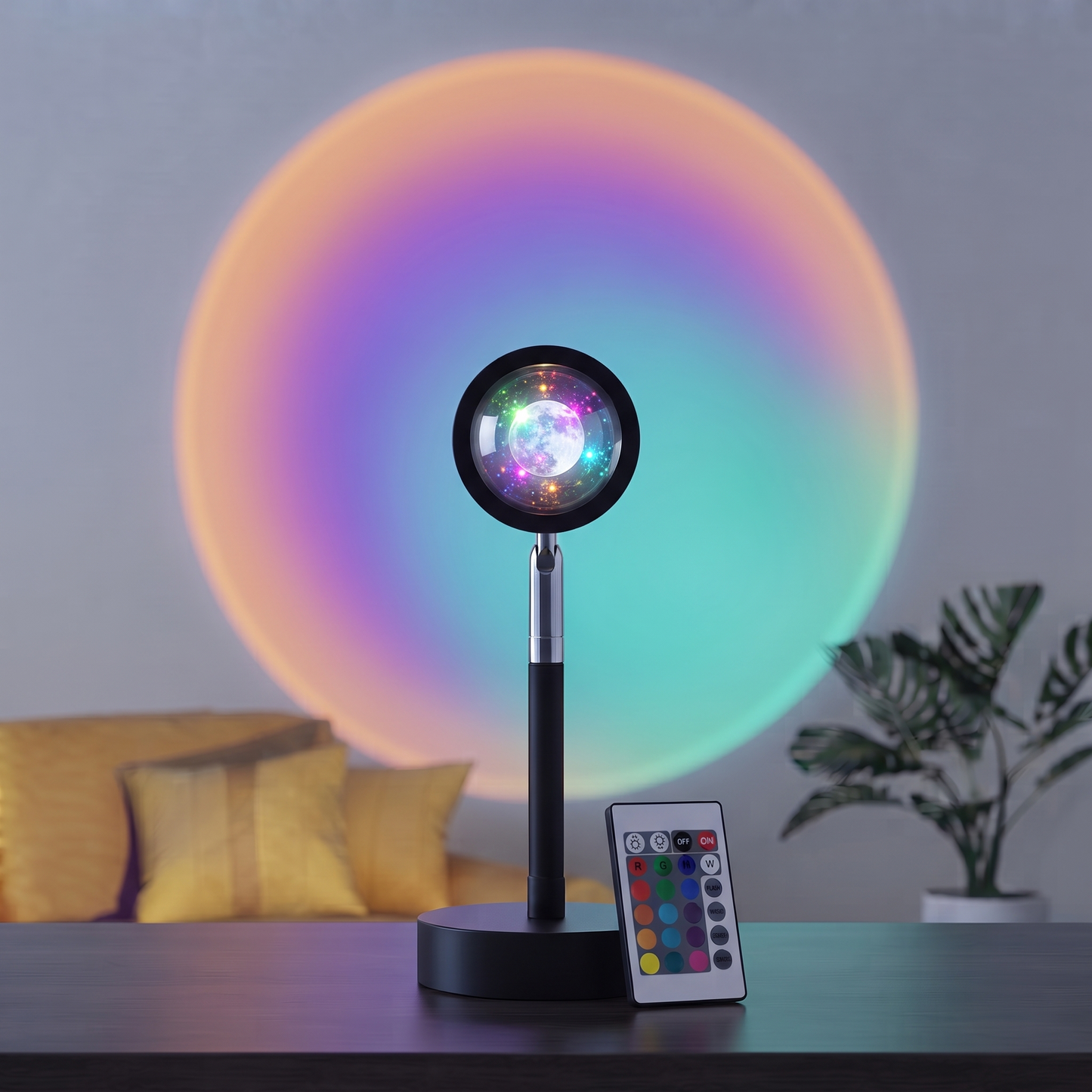 Aura Projection Lamp - Sunset, Moon & RGB